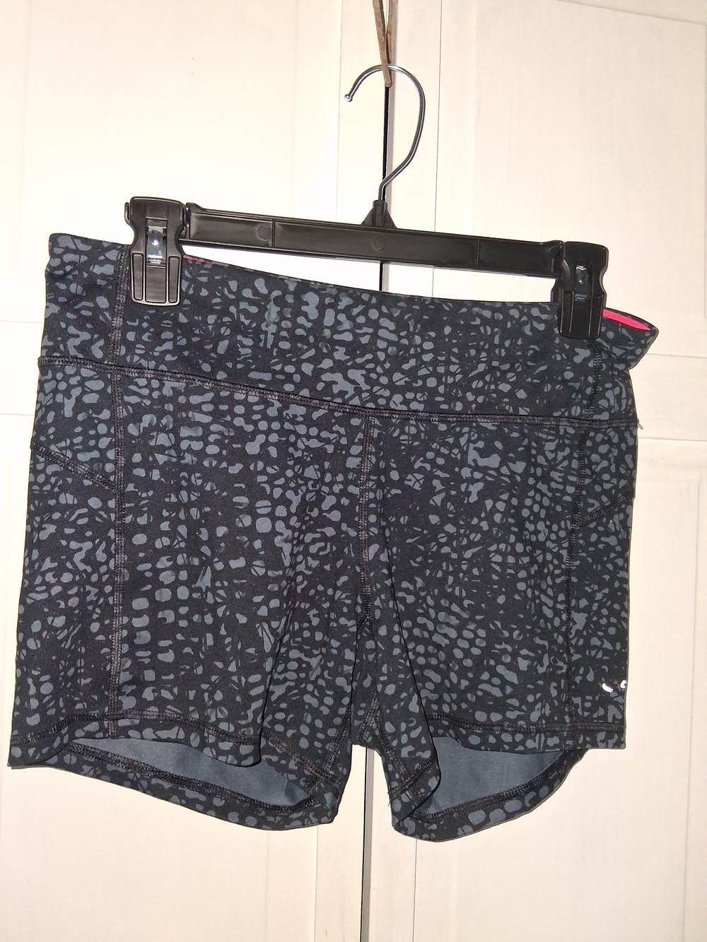 C9 Champion DUODRY Women’s Black Patterned Performance Biker Shorts